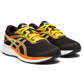 Asics Gel-Excite 6 Gs Jr 1014A079-003 crno naranča žuta boja 1
