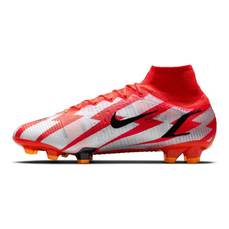Nike Mercurial Superfly 8 Elite CR7 Fg M DB2858-600 nogometne cipele bijelo, crveno narančaste i crvene 1