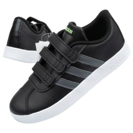 Cipele Adidas Vl Court Jr F36387 crno plava 1