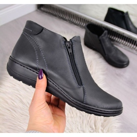 Udobne izolirane kožne čizme W Helios 642 siva 1