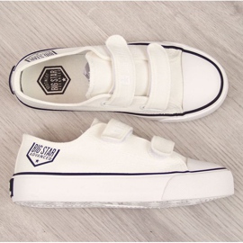 Niske tenisice s čičak trakom Big Star Jr. FF374061 bijele bijela 1