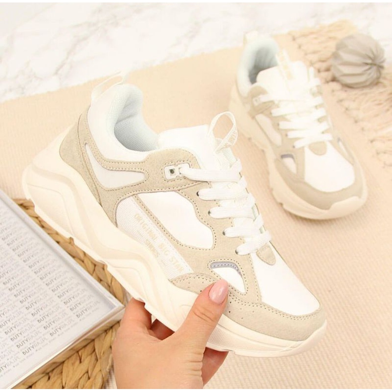 Tenisice na platformi Big Star W GG274657 bijele bijela 1