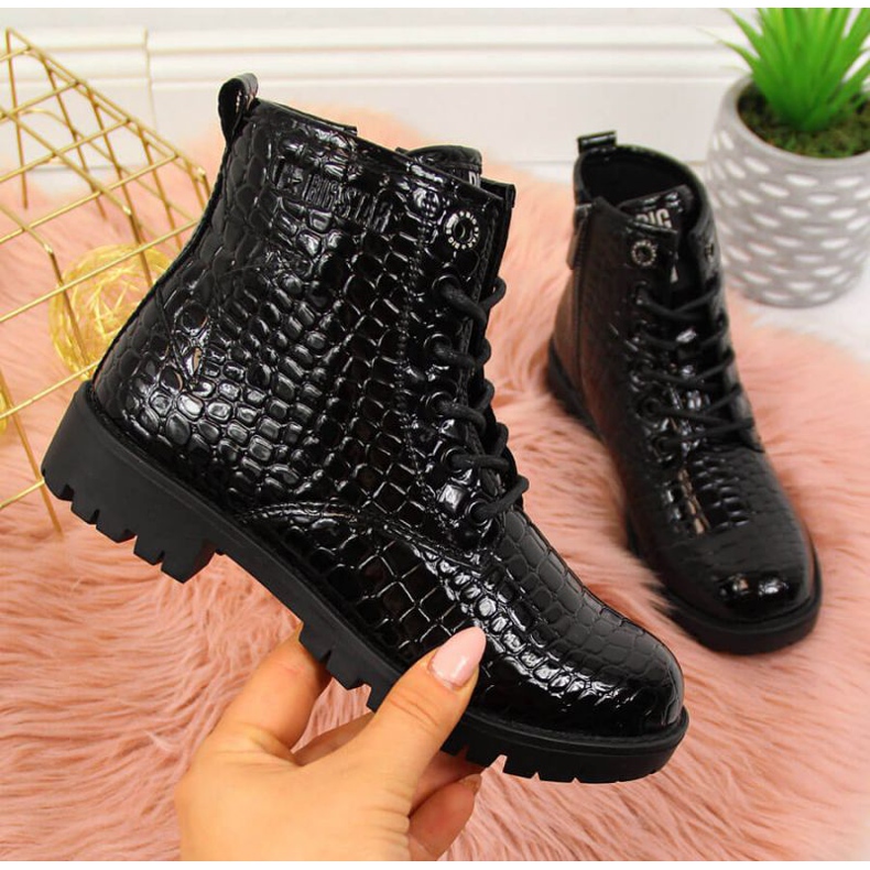 Crne čizme Big Star Jr II374044 bijela crno 1