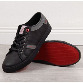 Niske tenisice od eko kože Cross Jeans M II1R4004C crne crno 1