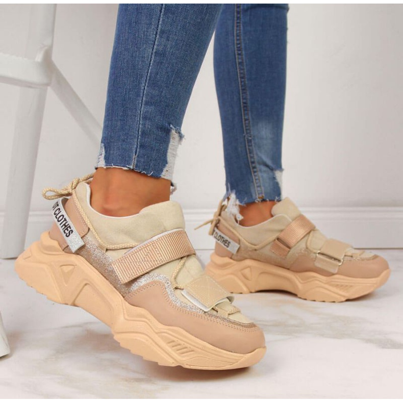 Navy Dot W WOL10 bež tenisice 2