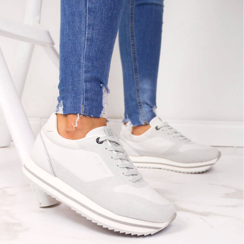 Cipele na platformi Big Star W II274216 bijele bijela 2