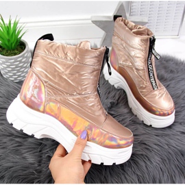 Čizme za snijeg na holo platformi Vinceza W JAN46C zlatne boje zlatna 1