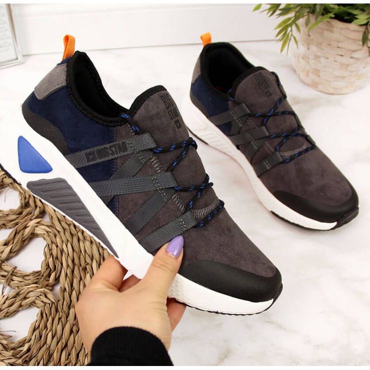 Sive kožne cipele Big Star W II274309 siva 1