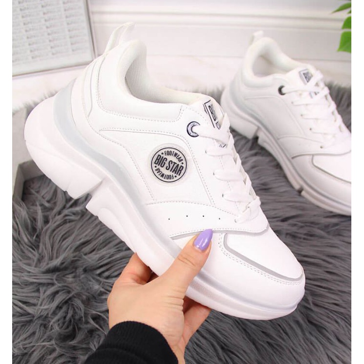 Sportska obuća na platformi Big Star W II274314 bijela 1