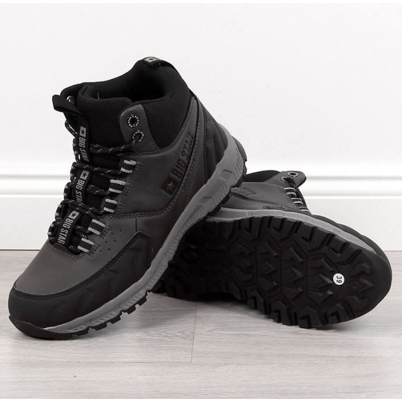 Sive planinarske čizme Big Star Jr. INT1622B bijela 1