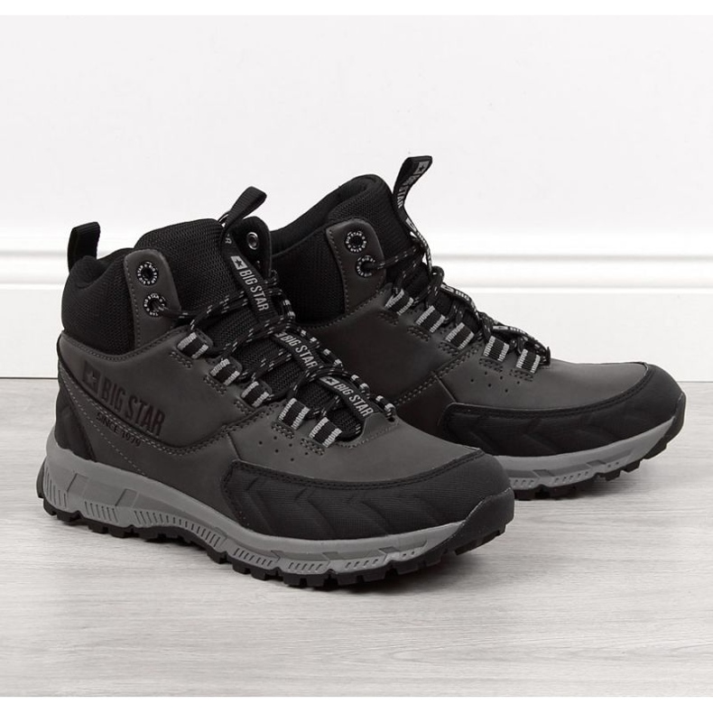 Sive planinarske čizme Big Star M INT1624A siva 1