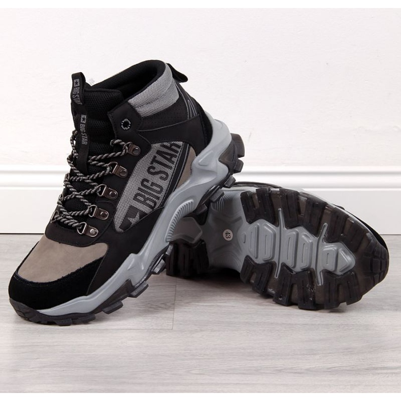 Sive čizme Big Star M INT1625B siva 1