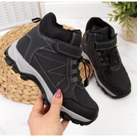 Crne planinarske cipele Jr EVE321A bijela crna 1