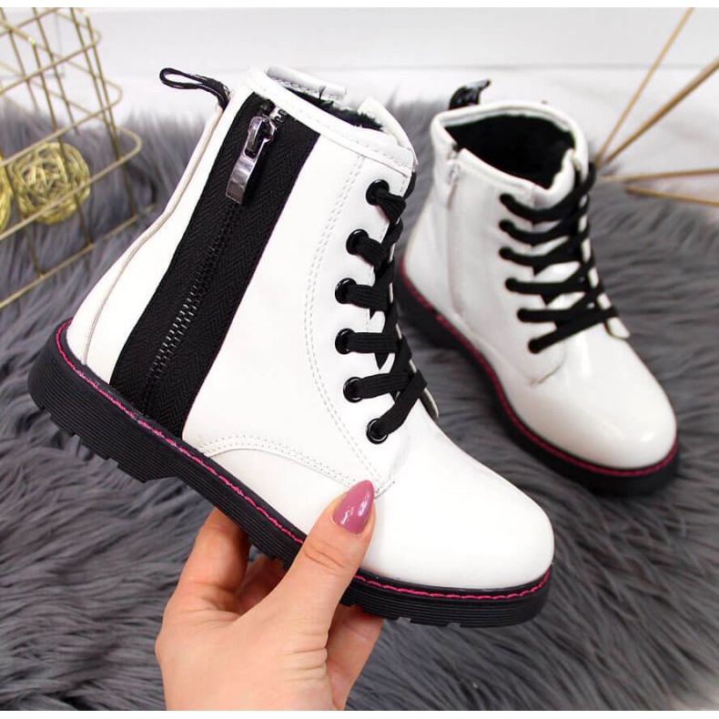 Izolirane lakirane čizme Jr EVE327B bijele bijela 1