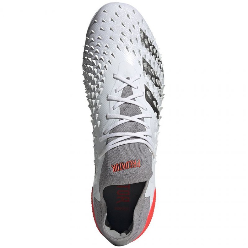 Adidas Predator Freak.1 Fg LM FY6263 kopačke bijela, bijela, siva / srebrna bijela 1