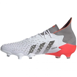 Adidas Predator Freak.1 Fg M FY6255 kopačke bijela, bijela, siva / srebrna bijela 1