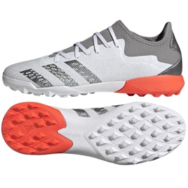 Adidas Predator Freak.3 L Tf M FY6292 kopačke bijela, bijela, siva / srebrna bijela 1