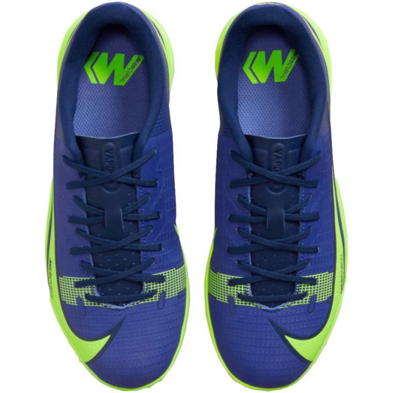 Tenisice za nogomet Nike Mercurial Vapor 14 Academy Tf Jr CV0822 474 plavo zeleno plava 1