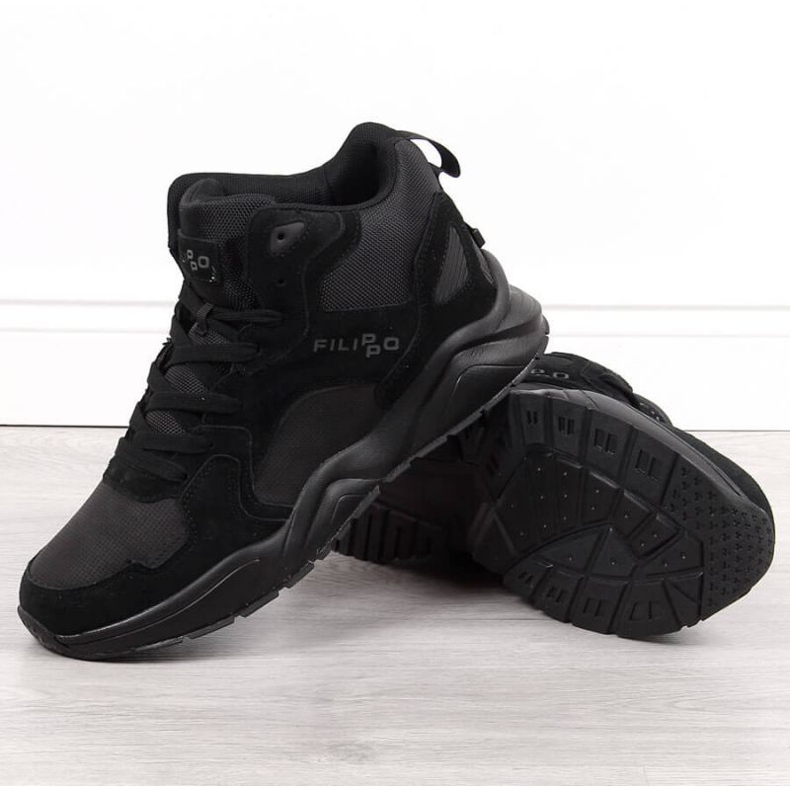 Crne visoke tenisice Filippo M PAW305 crna 1