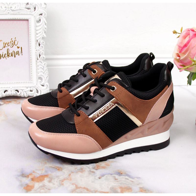 Wedge Snakers W Vinceza JAN61 crna višebojan 2