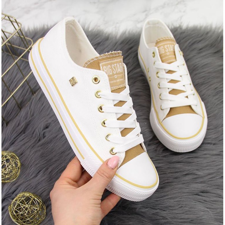 Tekstilne tenisice Big Star W HH274458 bijele bijela 1