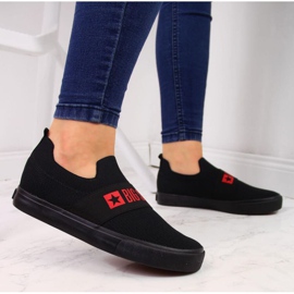 Crne slip on tenisice Big Star W FF274221 crno 2