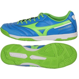Kopačke Mizuno Morelia Sala Classic M Q1GA210230 bijela, plava, zelena plava 1