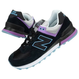Cipele New Balance W WL574SAU crna ljubičasta plava siva 1