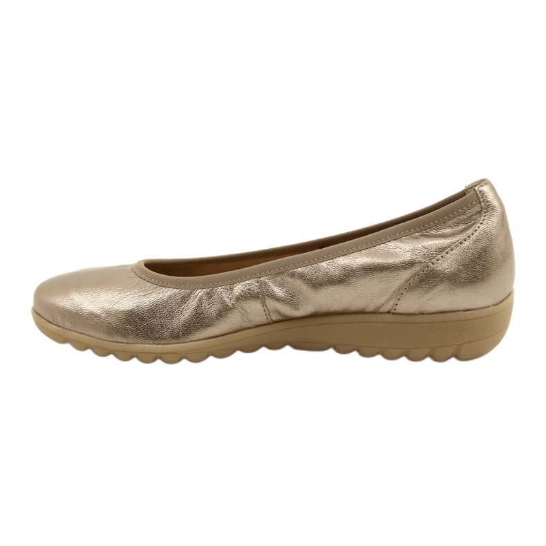 Caprice Ballerina Taupe Metallic 9-22161-28 bež raznobojna zlatna 4