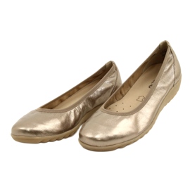 Caprice Ballerina Taupe Metallic 9-22161-28 bež višebojan zlatni 5