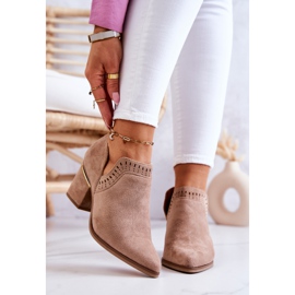 PS1 Tamnobež antilop ažurne kaubojske čizme Valerie 2