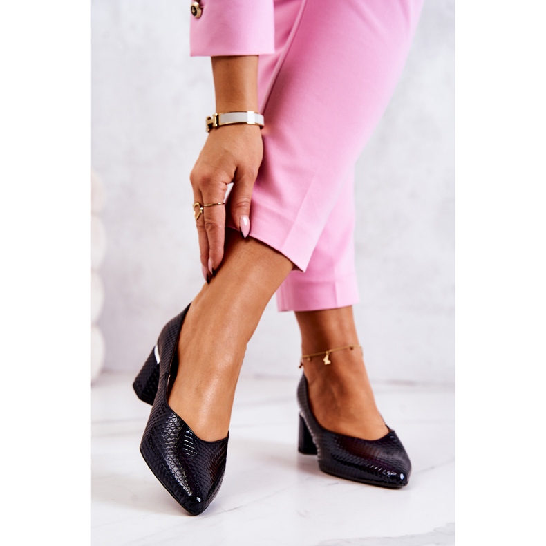 PA2 Kožne pumpice na prstima u špic tamnoplavoj Marilyn tamnoplava 2