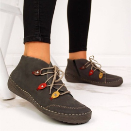 Sive izolirane čizme W Rieker 52542-42 siva 2