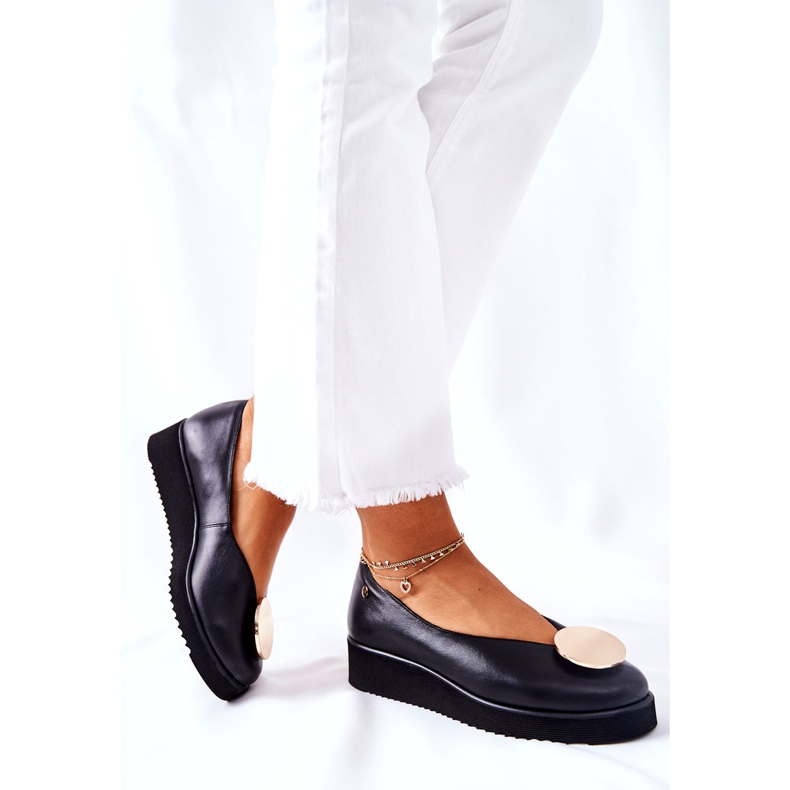 Balerinke na platformi Maciejka crna 5315B-01 1