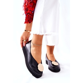 Balerinke na platformi Maciejka crna 5315B-01 4