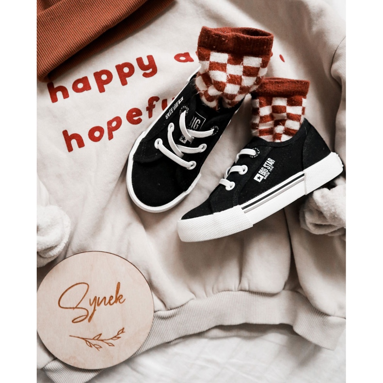 Crne Big Star JJ374169 Slip-on tenisice crno 1