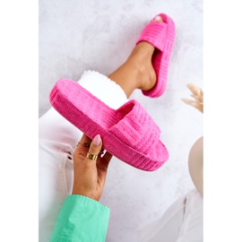 FJ1 Papuče na platformi Pink Lilly ružičasta 1