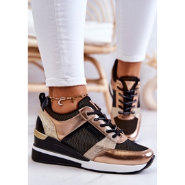 Vinceza Sportske cipele Tenisice crno-zlatne Sharon crna zlatni 1