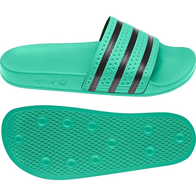 Adidas Originals Adilette slajdovi U CQ3100 crno zelena 1