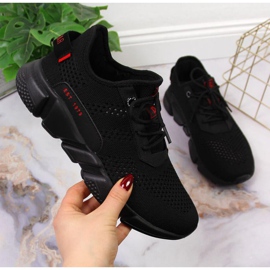 Tekstilne sportske cipele Big Star W JJ274273 crne crna 1