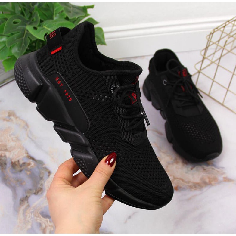 Tekstilne sportske cipele Big Star W JJ274273 crne crna 1