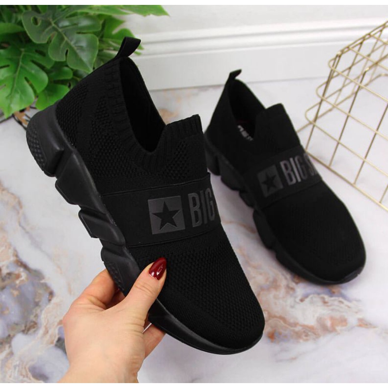 Slip on sportske cipele Big Star W JJ274296 crne crno 1