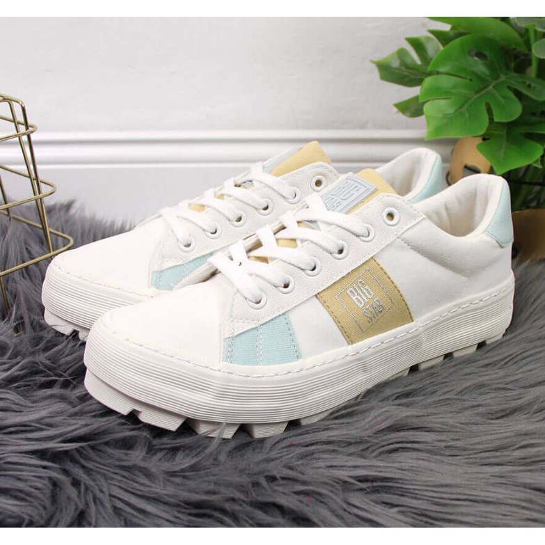 Tekstilne tenisice na platformi Big Star W JJ274480 bijele boje bijela 2