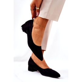 SEA Klasične ženske pumpe Suede Black Rheya crno 2