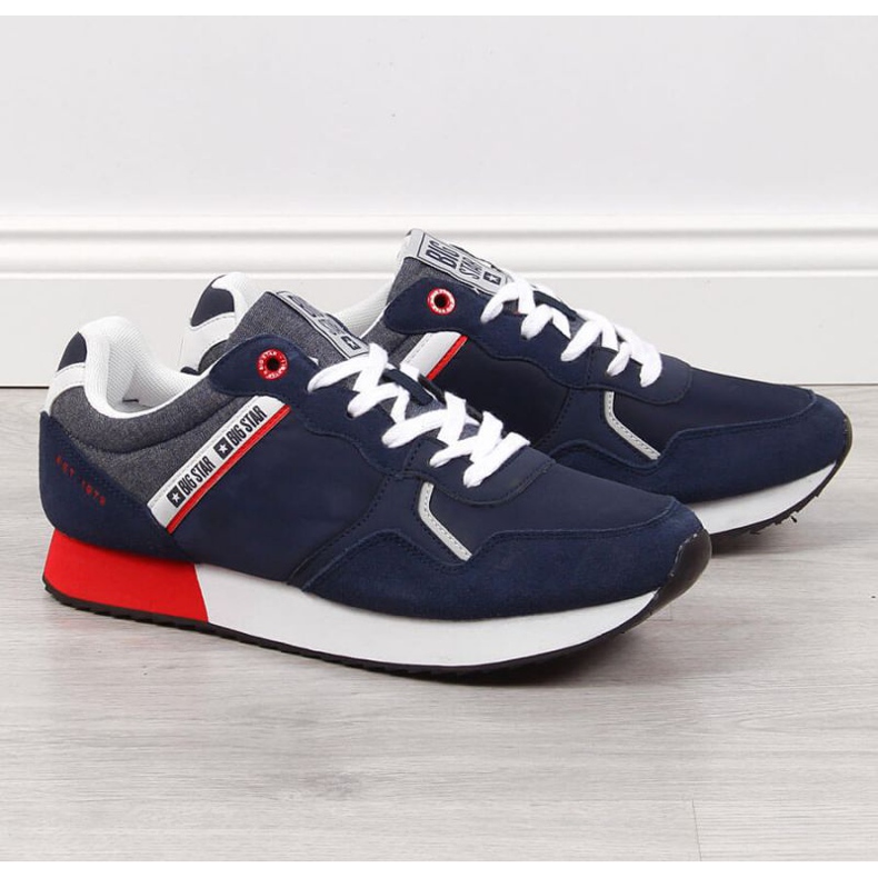 Sportske cipele Big Star M JJ174146 tamnoplave tamnoplava siva 1