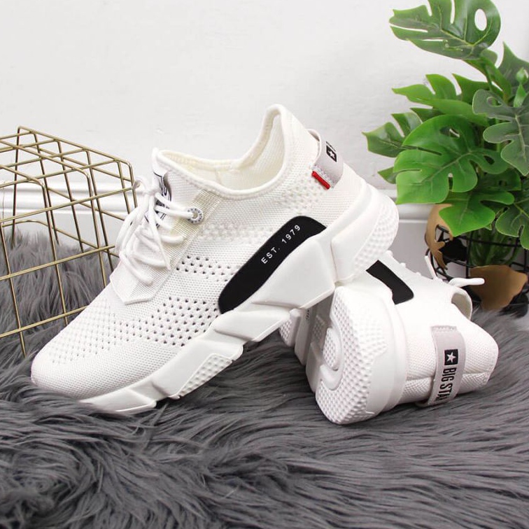 Tekstilne sportske cipele Big Star W JJ274271 bijele bijela 2