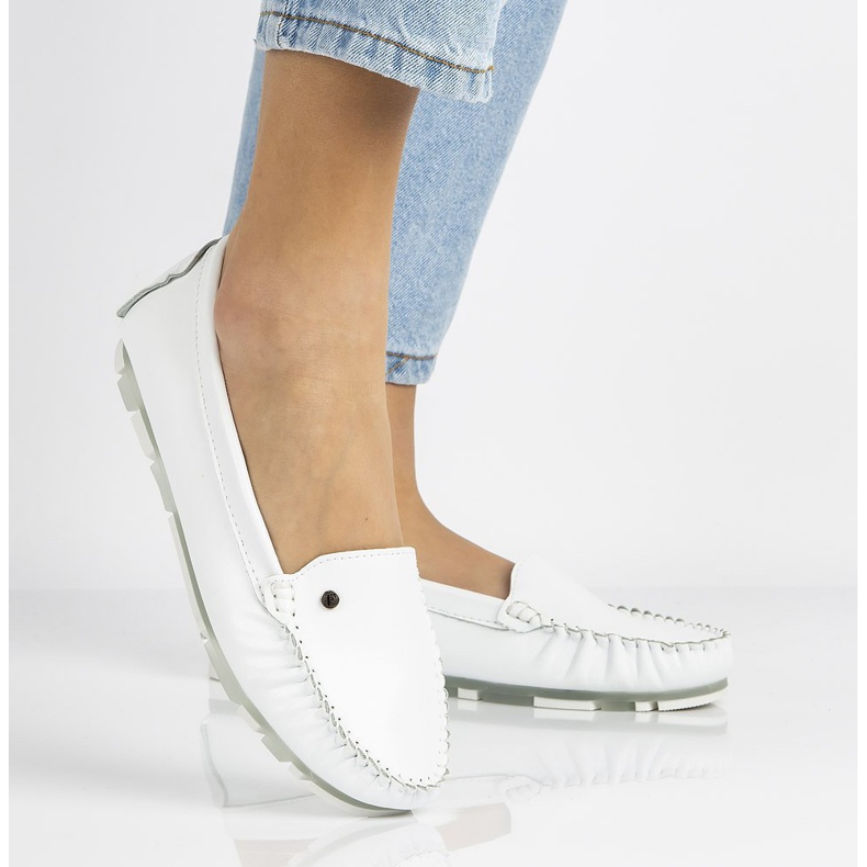 Ženske kožne natikače Filippo DP2037 Bijele bijela 6