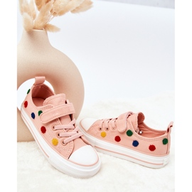 Dječje tenisice s čičakom Big Star JJ374054 Pink ružičasta 2