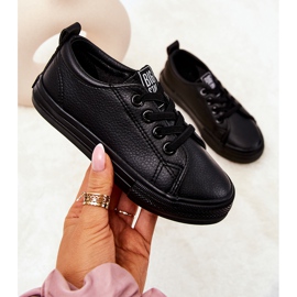 Kožne tenisice Big Star JJ374025 crne crno 1