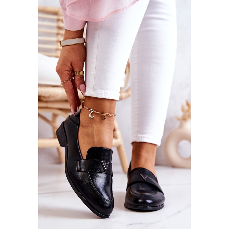 Vinceza Crne Sherilyn kožne cipele crno 2